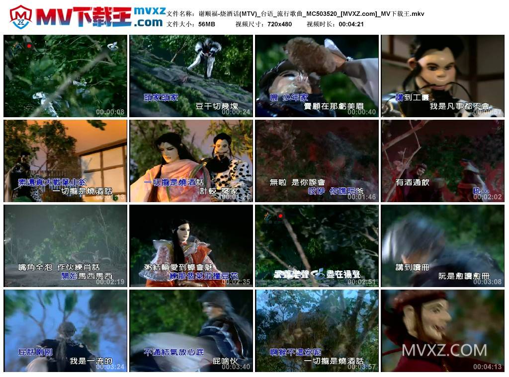 谢顺福-烧酒话(MTV)_台语_流行歌曲_MC503520